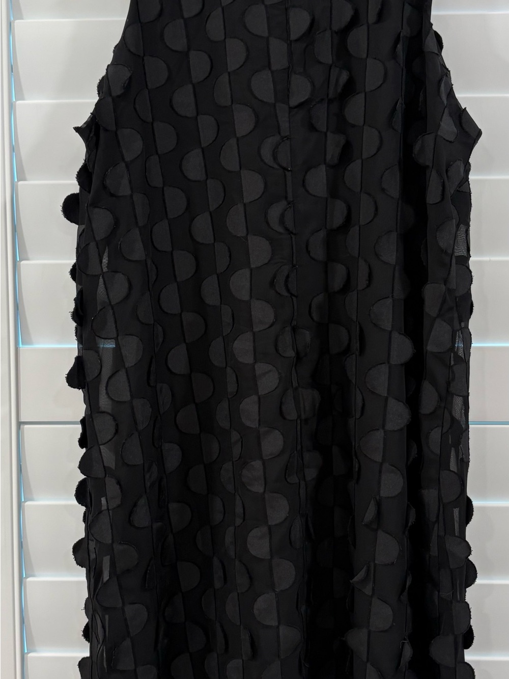 Black Sleeveless Polka-Dot Midi Dress - Picture 3 of 7